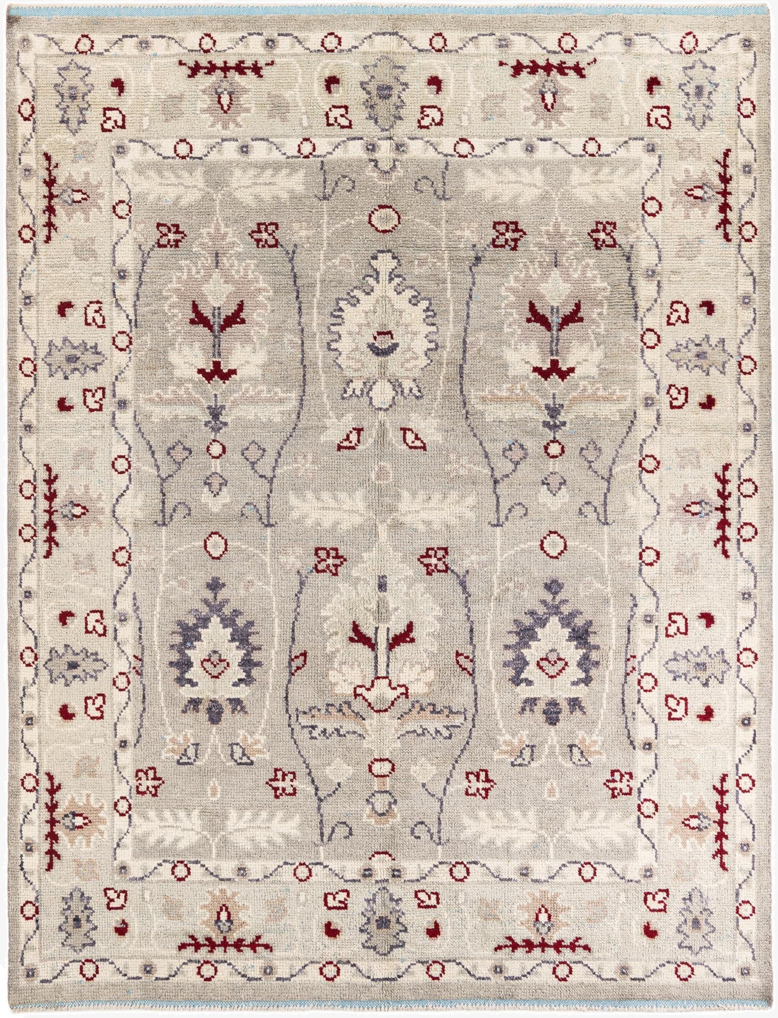  7' 10 x 10' 3  Hand Knotted Oushak Wool Rug