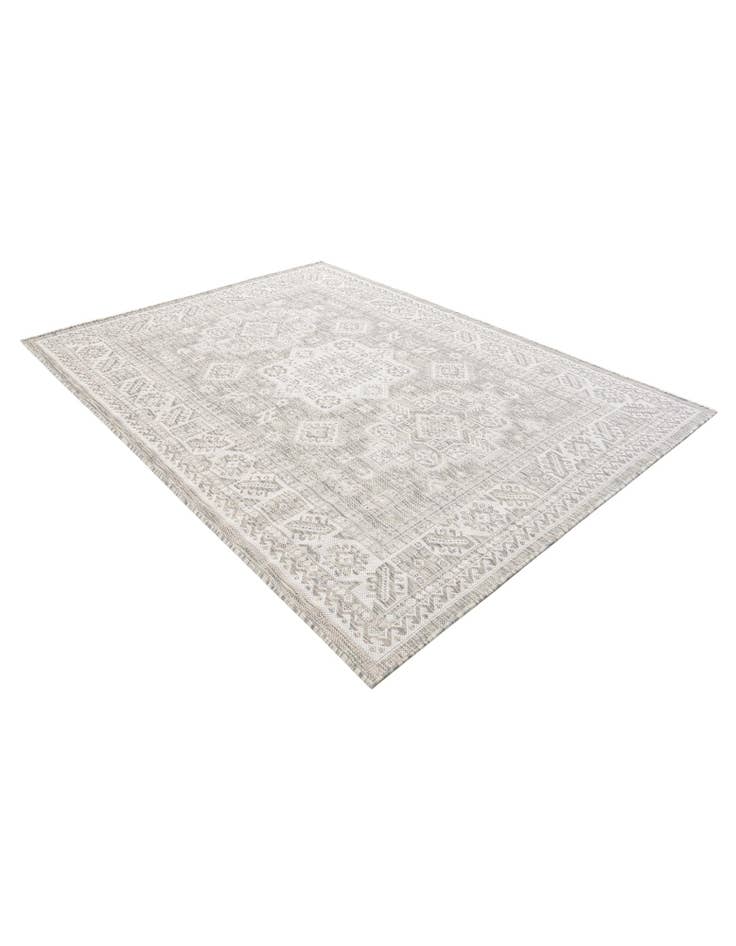 5' 3 x 7'  Washable Aztec Indoor / Outdoor Rug