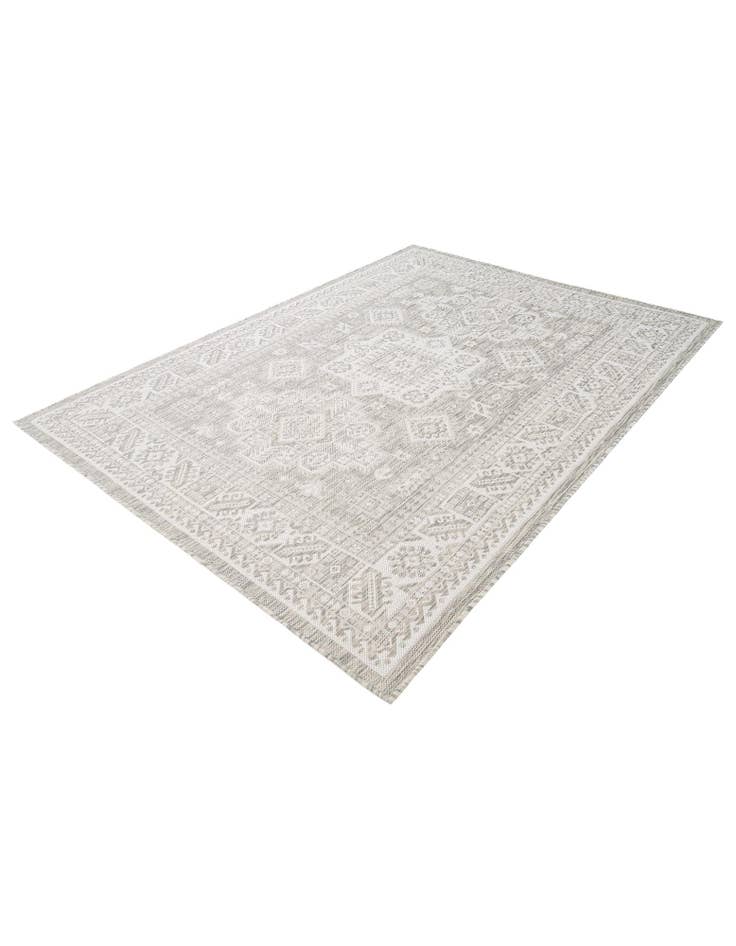 5' 3 x 7'  Washable Aztec Indoor / Outdoor Rug