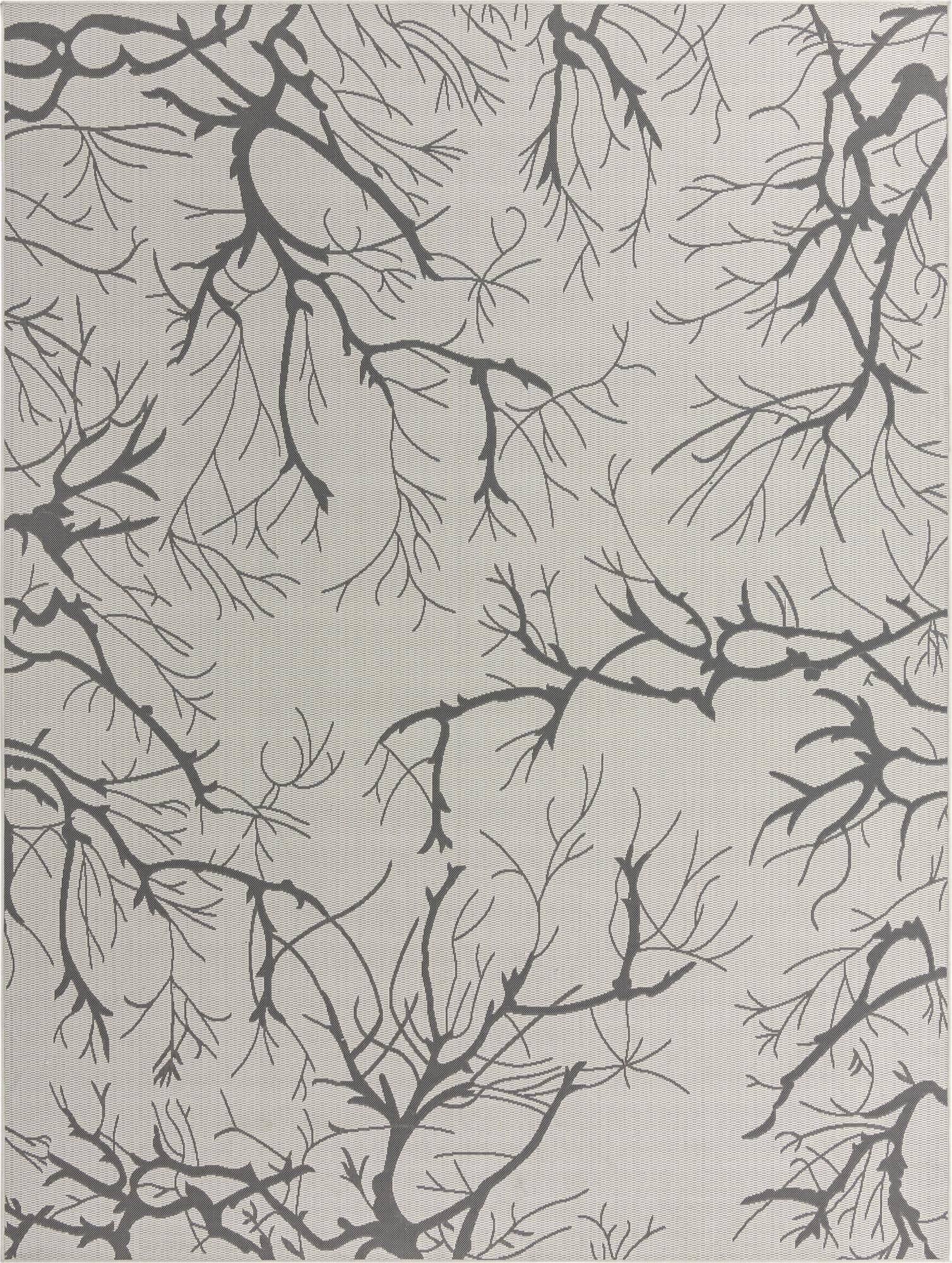  9' x 12' 2  Washable Botanical Indoor / Outdoor Rug