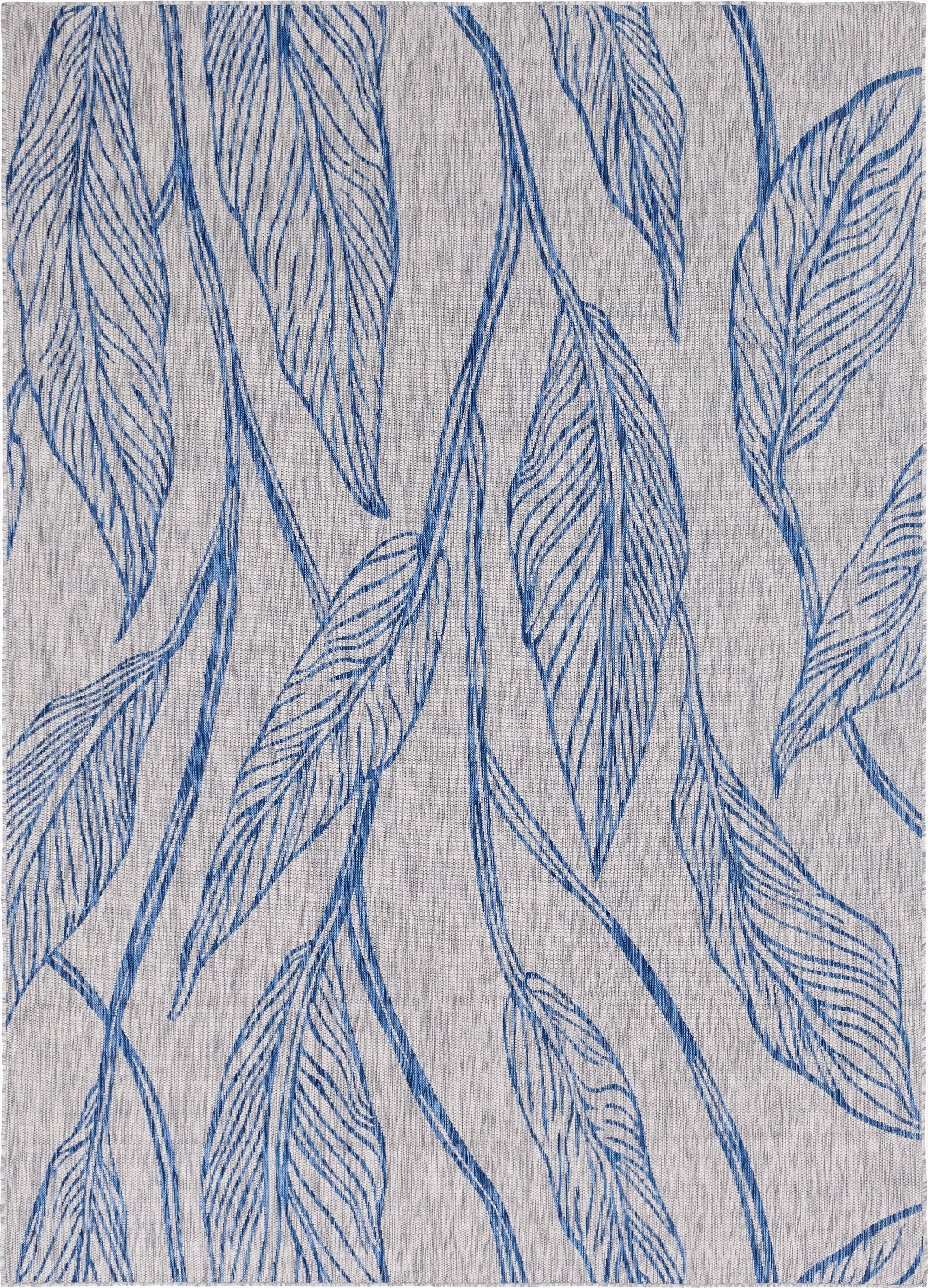  7' 10 x 11'  Washable Botanical Indoor / Outdoor Rug