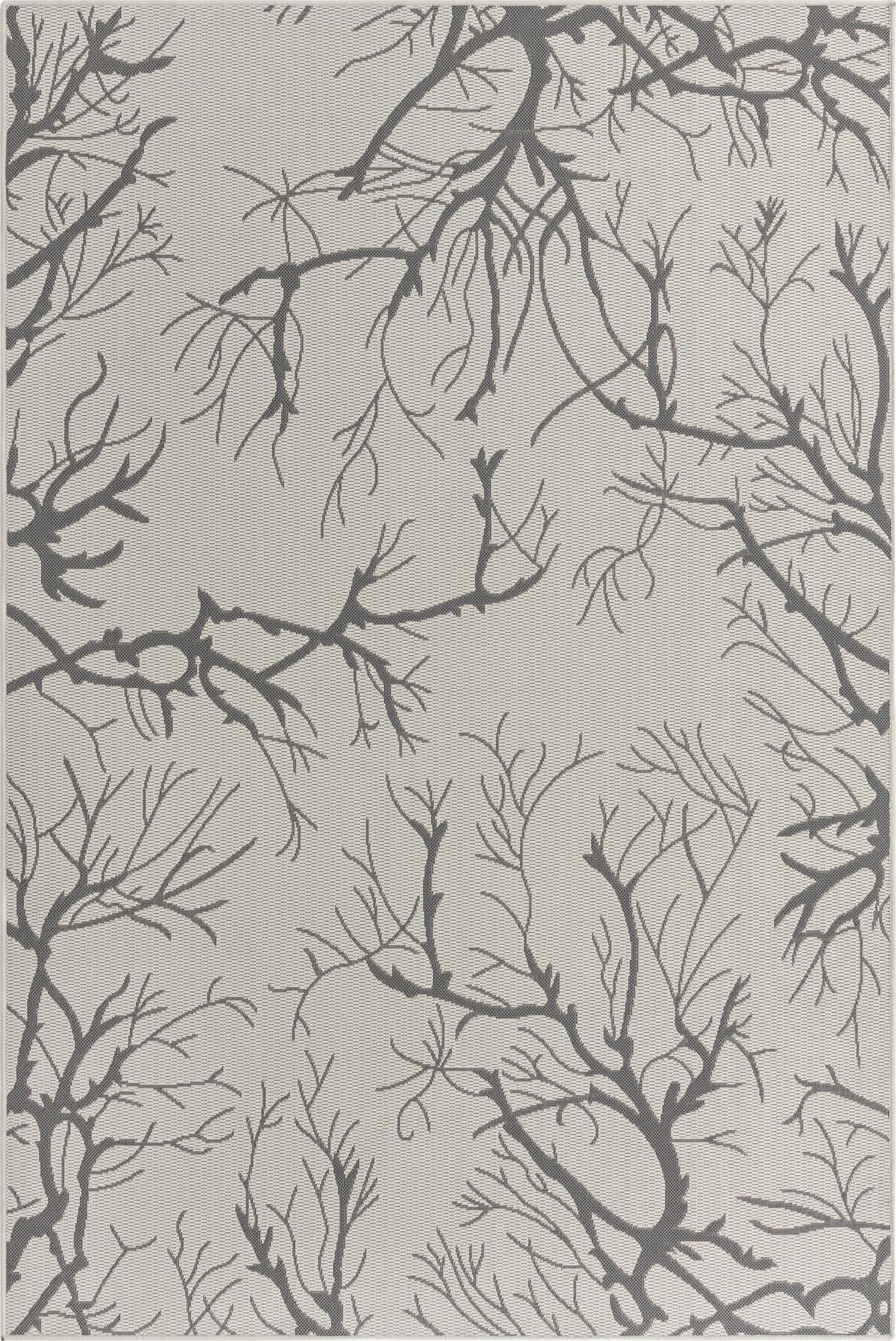  6' x 9'  Washable Botanical Indoor / Outdoor Rug