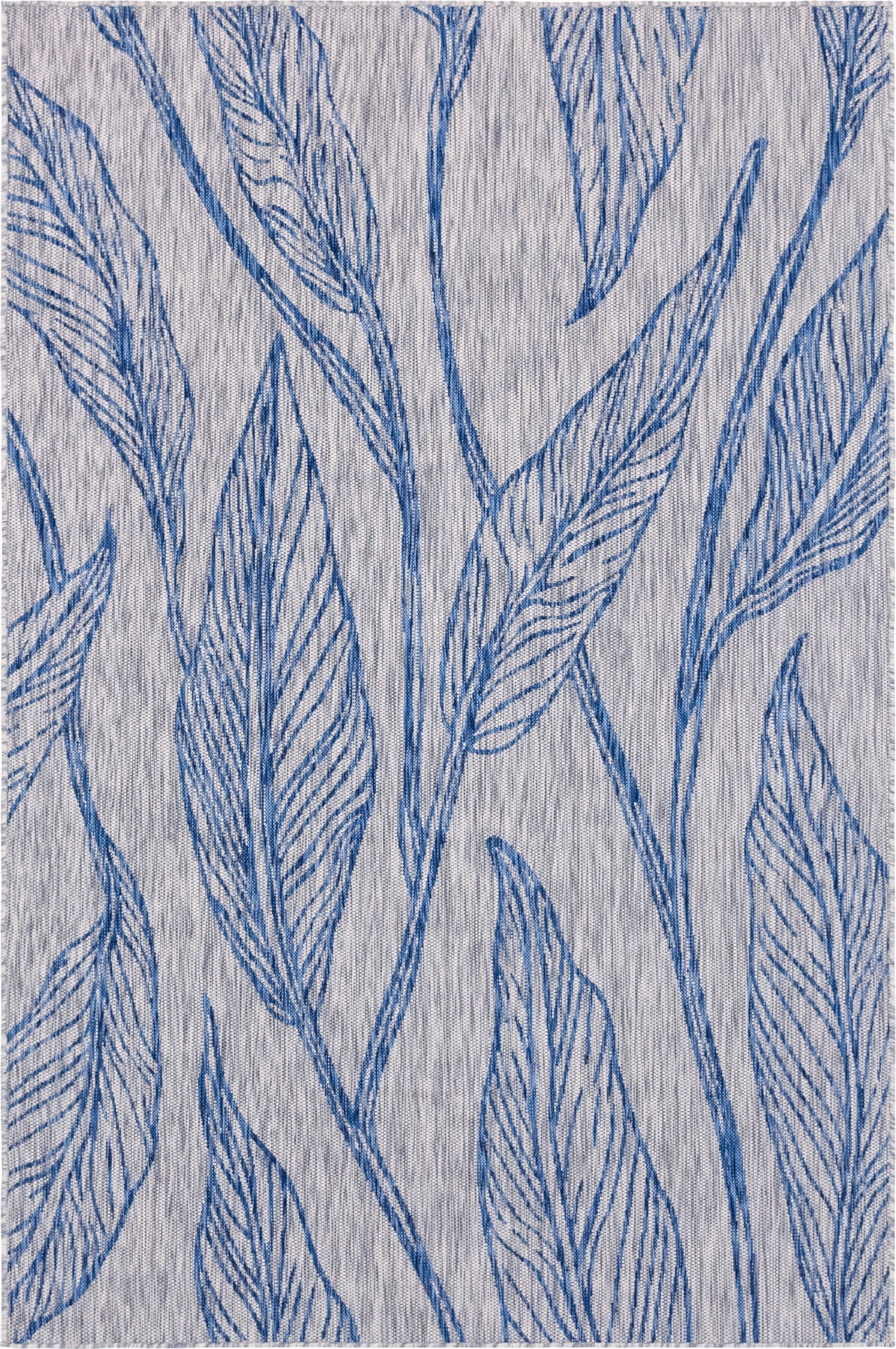  6' x 9'  Washable Botanical Indoor / Outdoor Rug