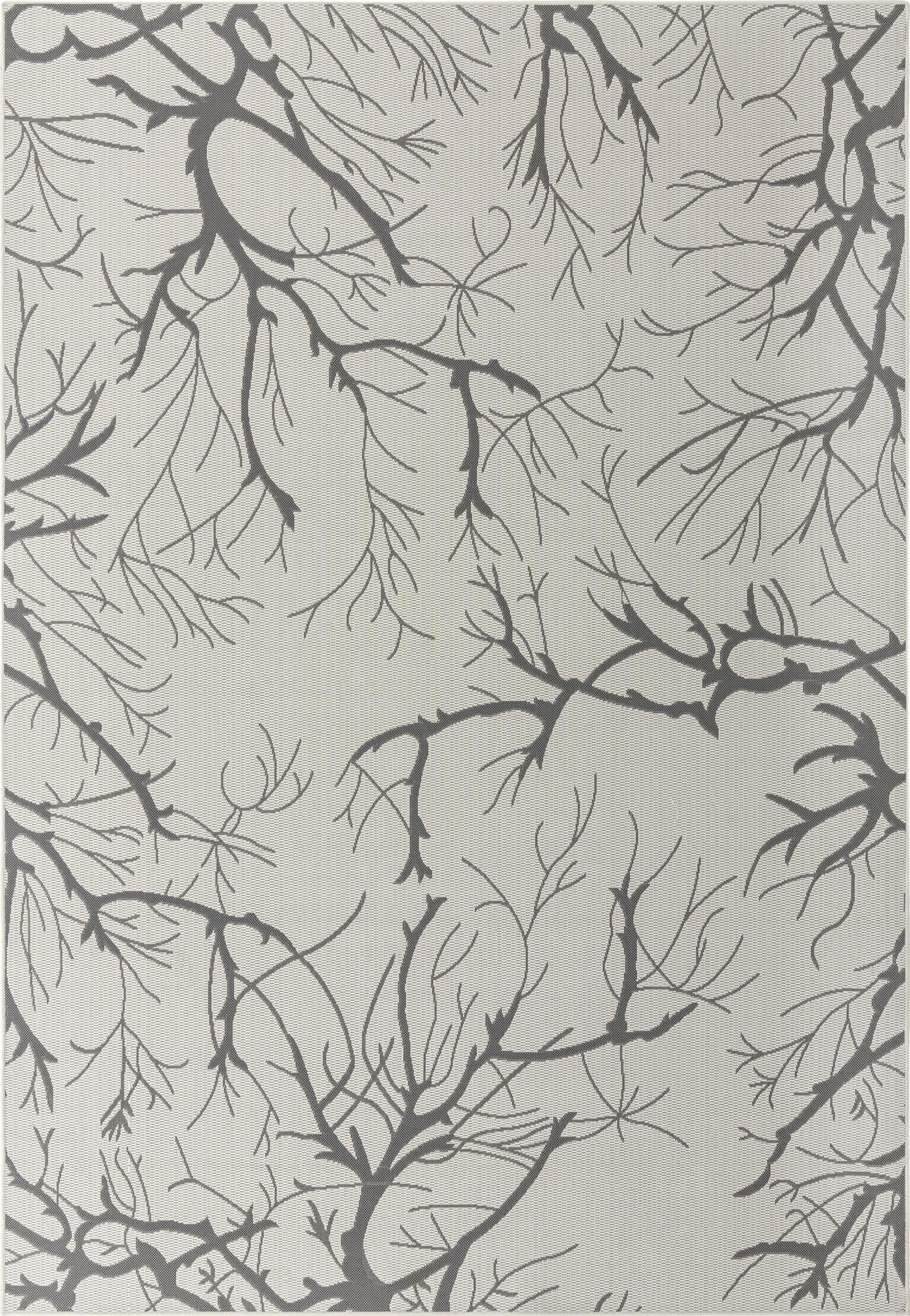  8' x 11' 4  Washable Botanical Indoor / Outdoor Rug