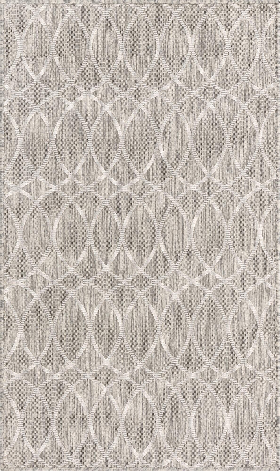  3' x 5' 3  Washable Lattice Indoor / Outdoor Rug