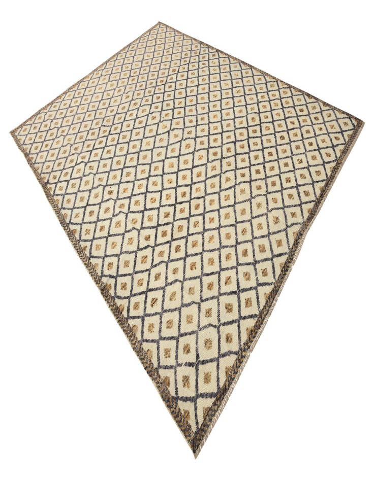 Detail image of  8' x 10' 5  Hand Knotted Peshawar Ziegler Wool Rug