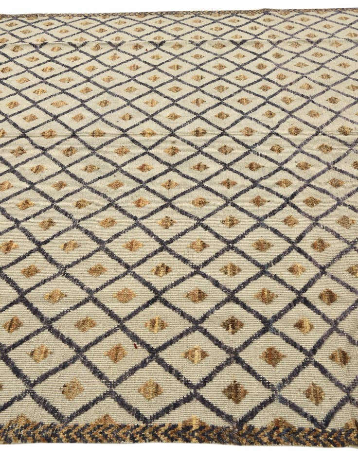 Detail image of  8' x 10' 5  Hand Knotted Peshawar Ziegler Wool Rug