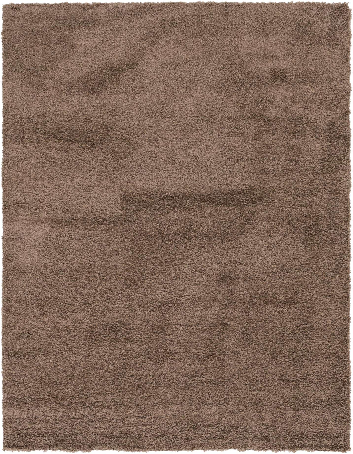 A 5x8 rectangular gray shag rug with a textured pile, perfect for a modern living room or bedroom.