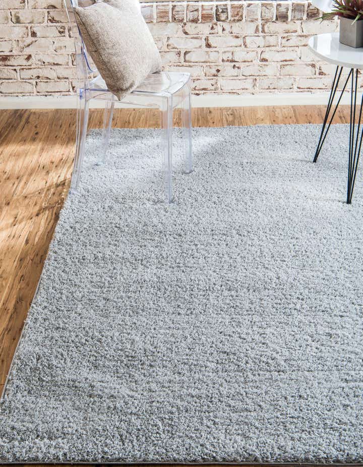 Light Gray 5' x 8' Solid Shag Rug | Rugs.com
