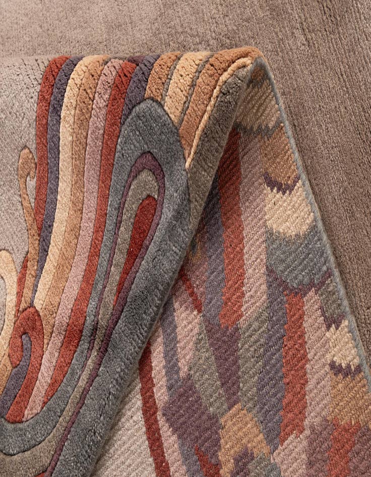 Detail image of  8' 3 x 9' 11  Hand Knotted Tibet Wool Rug