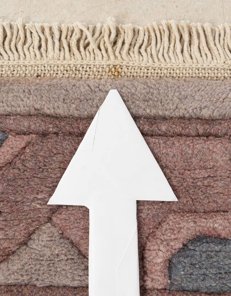 Detail image of  4' x 5' 10  Hand Knotted Tibet Wool Rug