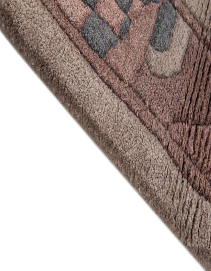 Detail image of  4' x 5' 10  Hand Knotted Tibet Wool Rug