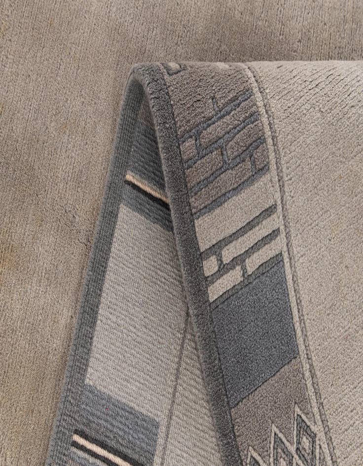 Detail image of  5' 8 x 7' 10  Hand Knotted Tibet Wool Rug