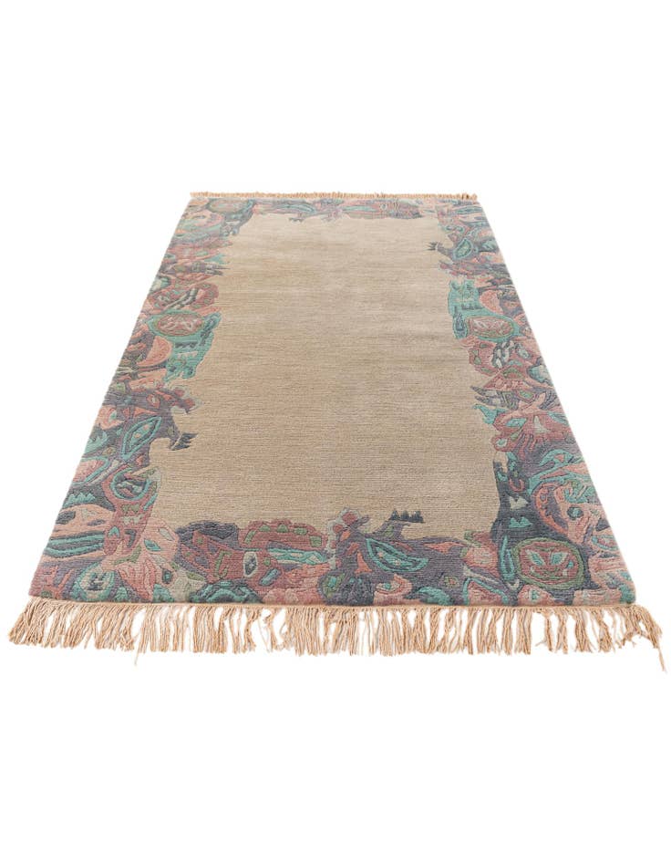 Detail image of  3' 2 x 5' 4  Hand Knotted Tibet Wool Rug