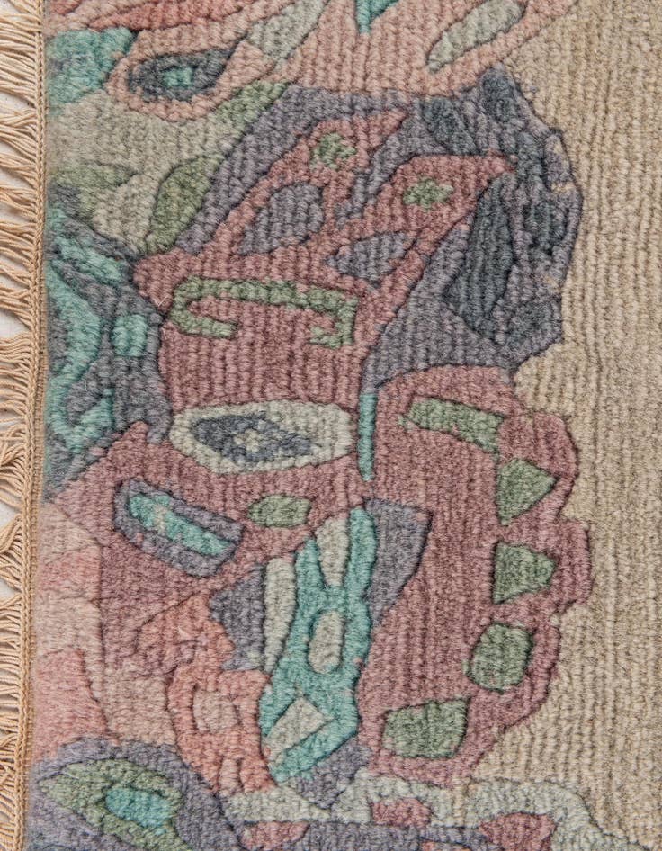 Detail image of  3' 2 x 5' 4  Hand Knotted Tibet Wool Rug