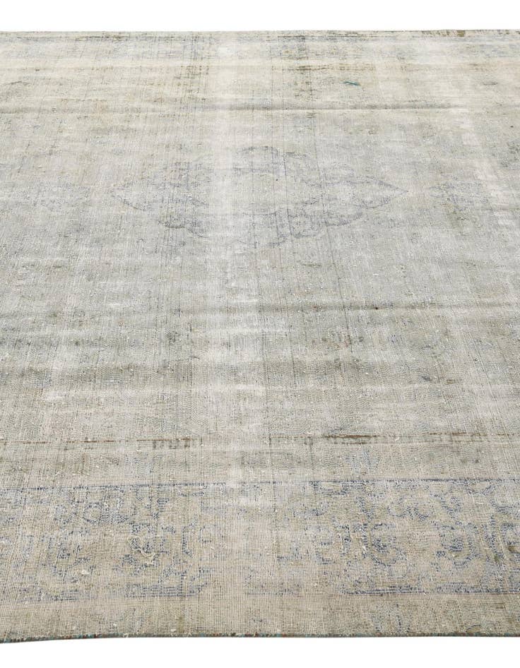 Detail image of  9' 2 x 12'  Hand Knotted Ultra Vintage Persian Wool Rug