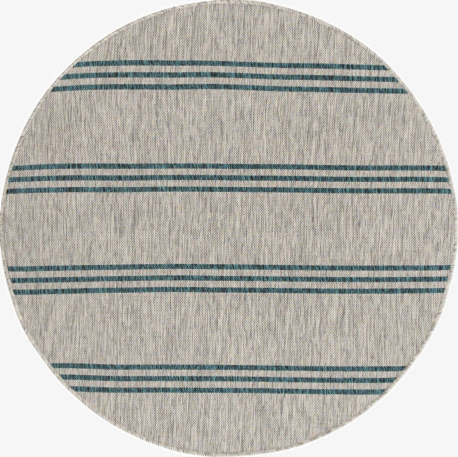  4' x 4'  Washable Jill Zarin Anguilla Indoor / Outdoor Round Rug