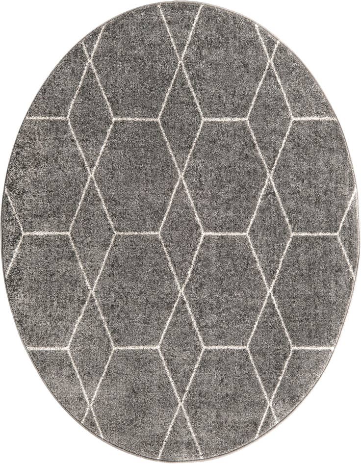 Detail image of  7' x 7' Lattice Frieze Round Rug