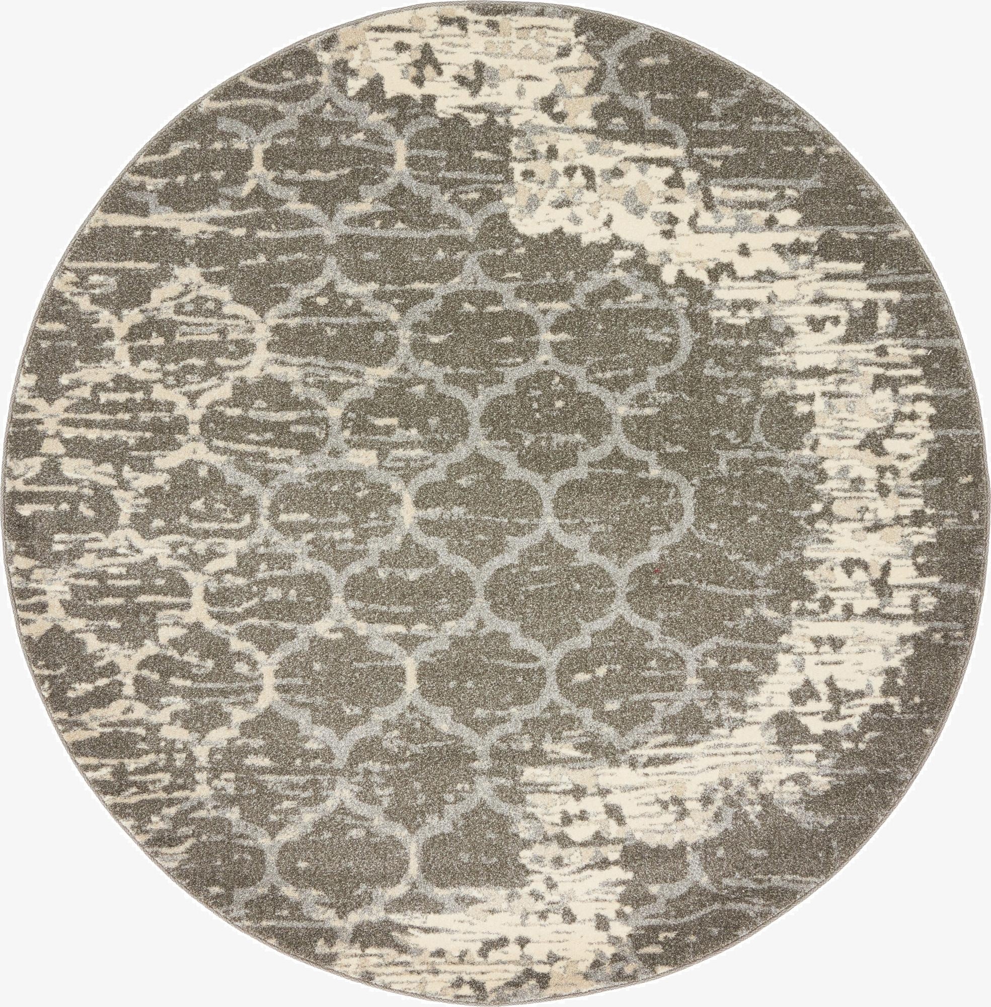  6' x 6' Lattice Round Rug