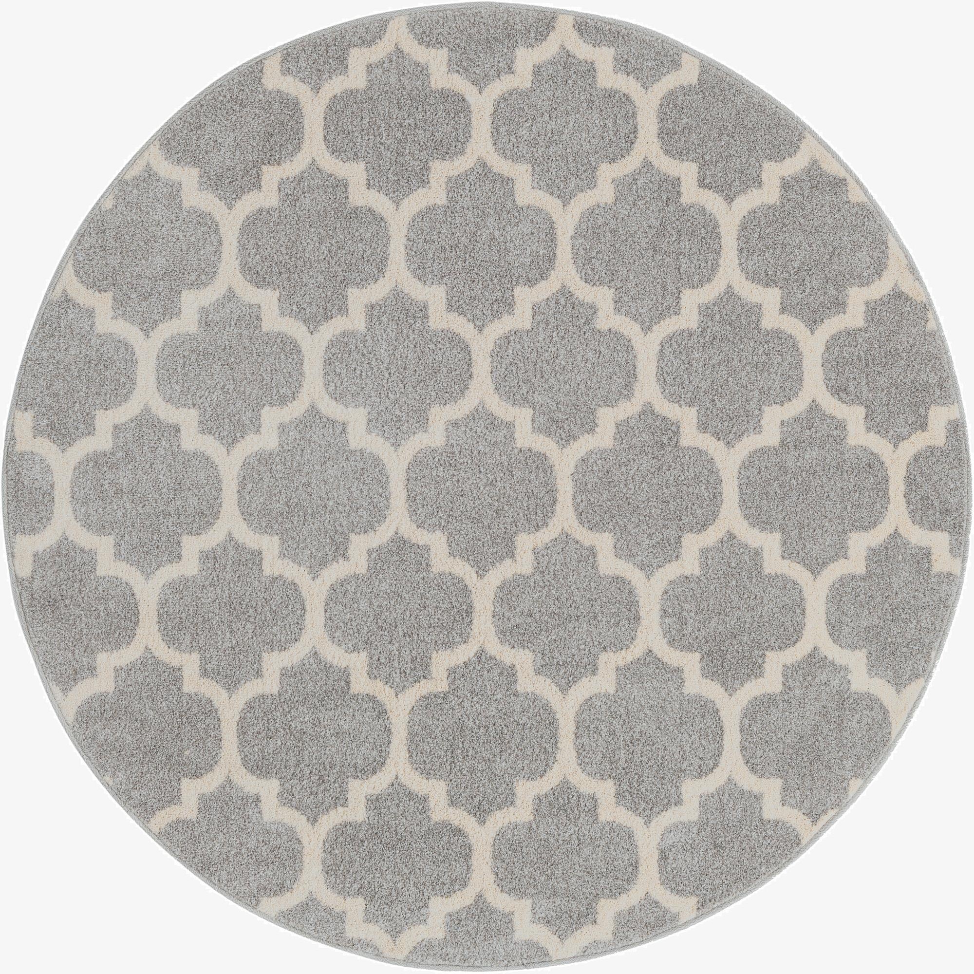  6' x 6' Lattice Round Rug