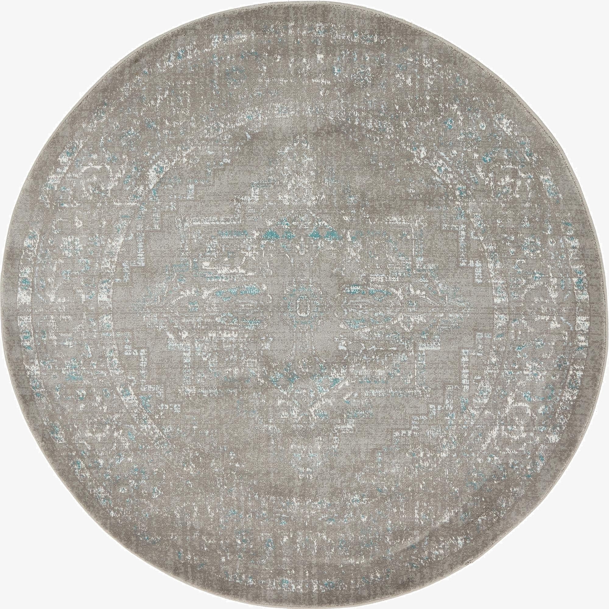  4' x 4' Modern Classical Round Rug
