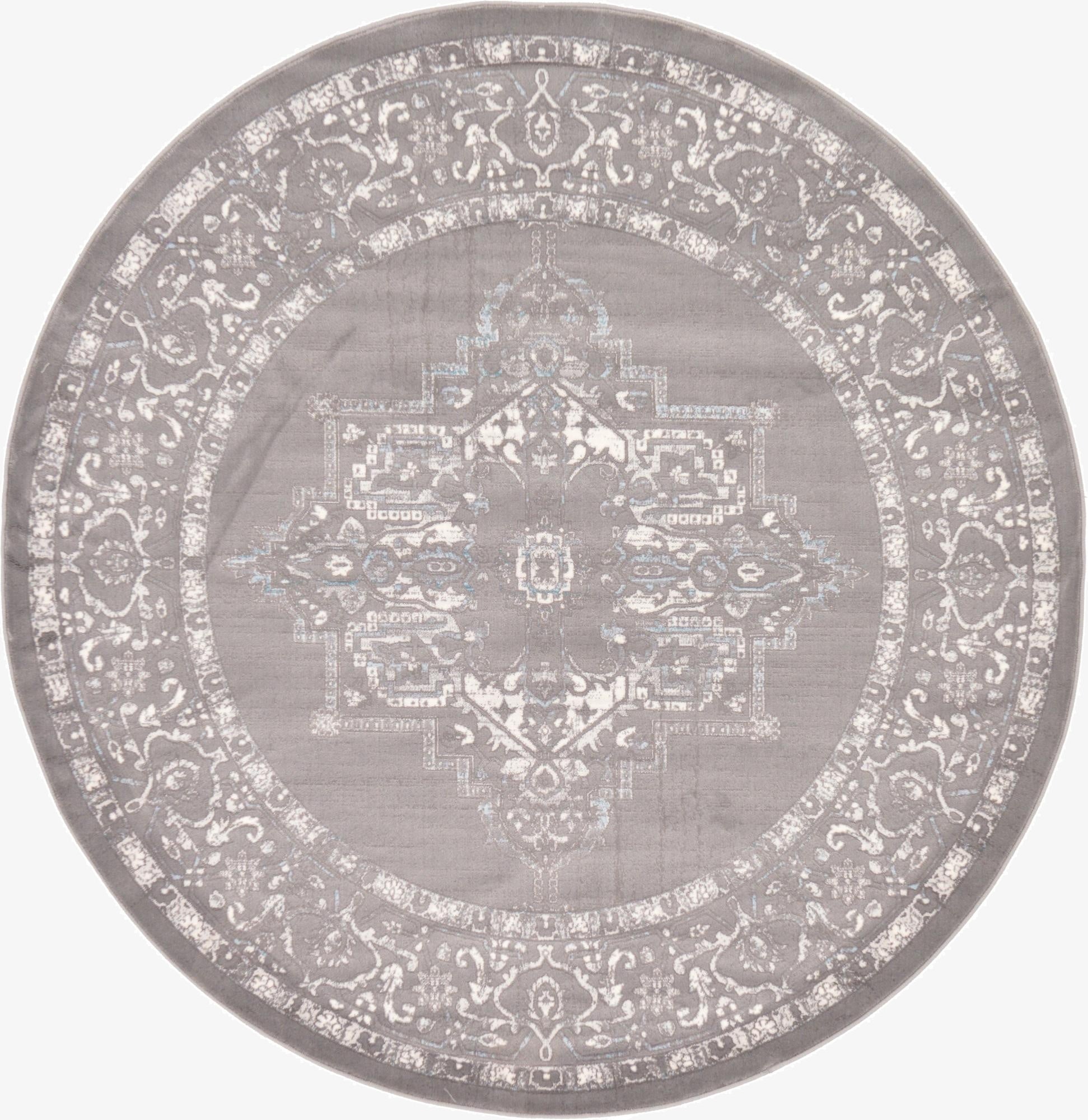  6' x 6' Modern Classical Round Rug