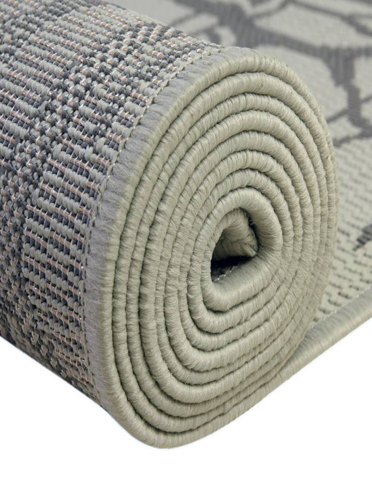 Detail image of  6' x 6'  Washable Botanical Indoor / Outdoor Round Rug