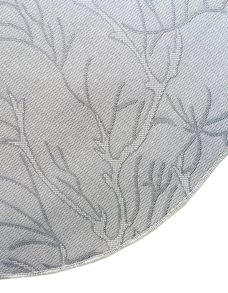 Detail image of  6' x 6'  Washable Botanical Indoor / Outdoor Round Rug