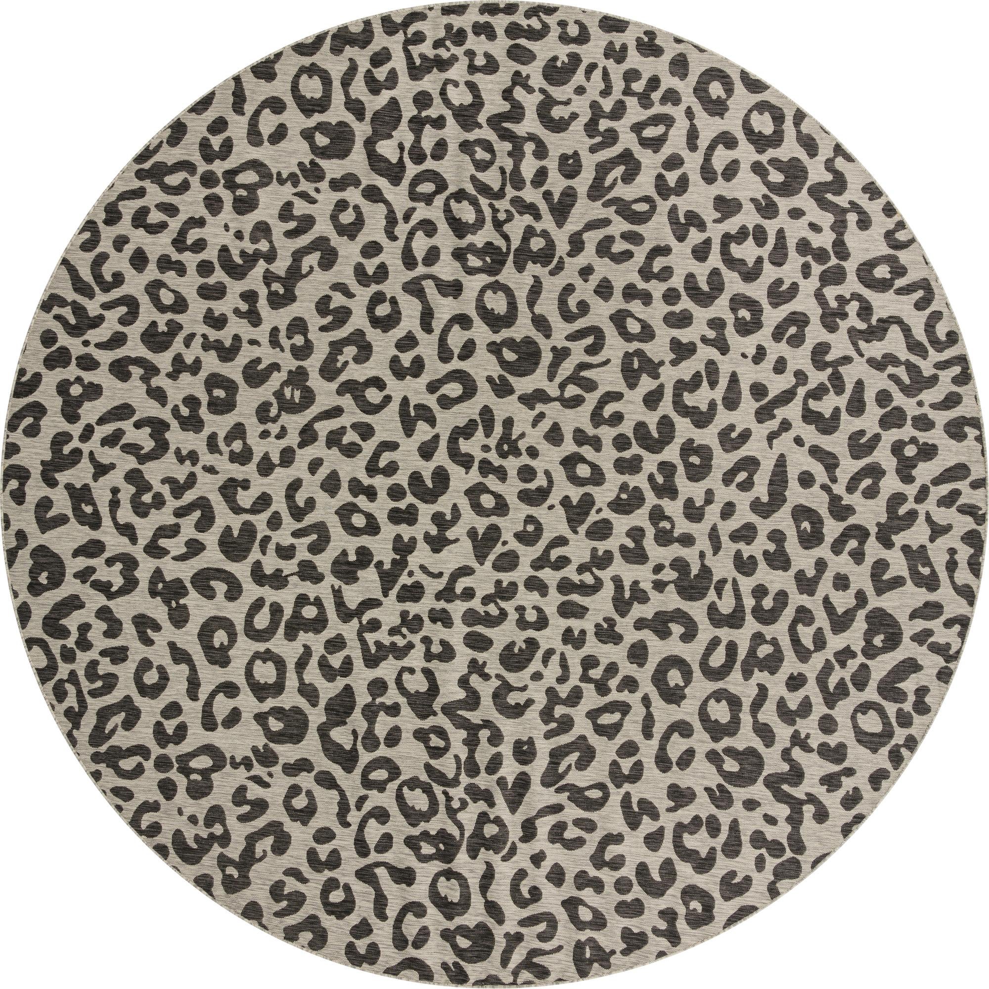  12' x 12'  Washable Safari Indoor / Outdoor Round Rug
