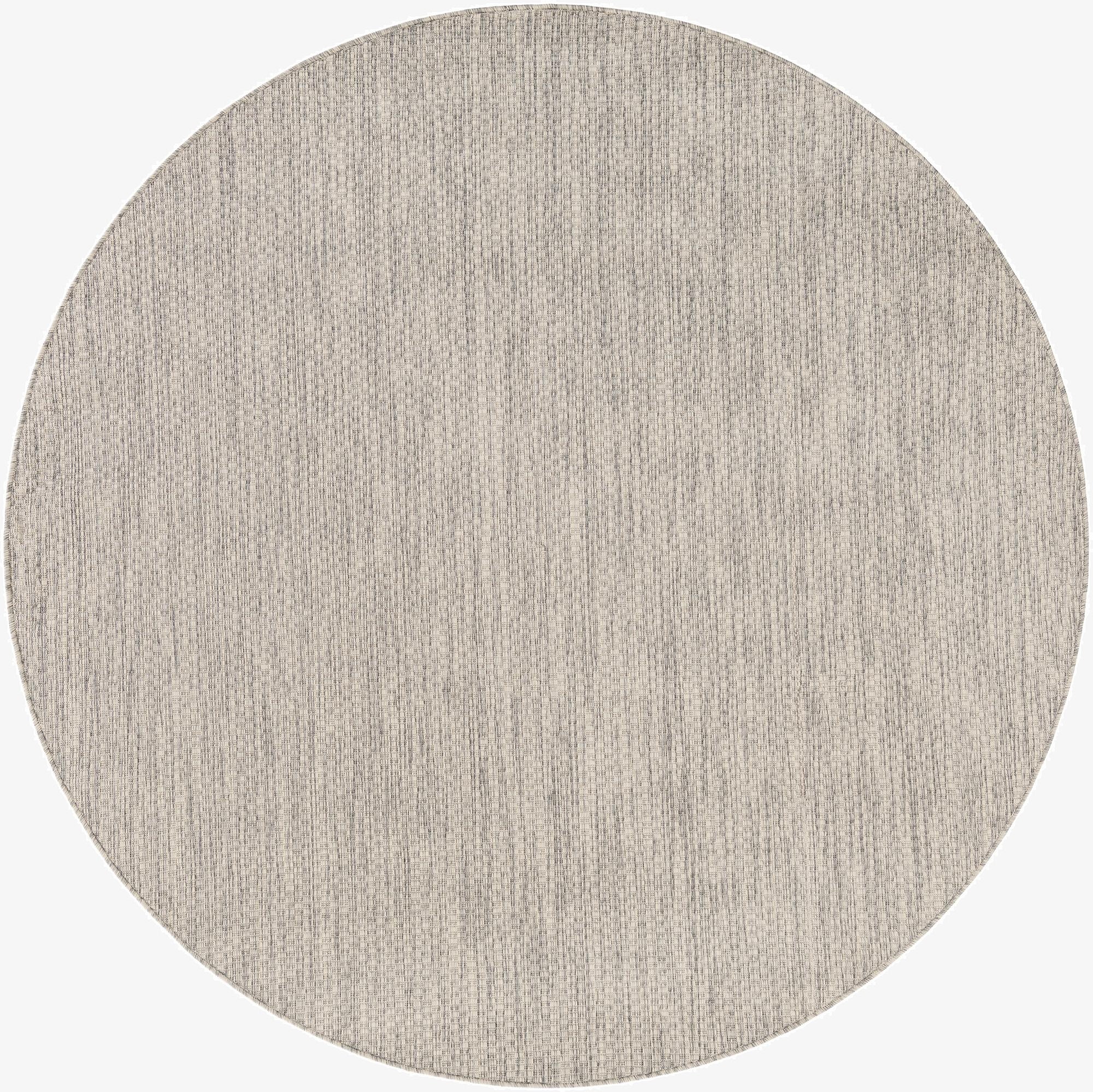  6' x 6'  Washable Solid Indoor / Outdoor Round Rug