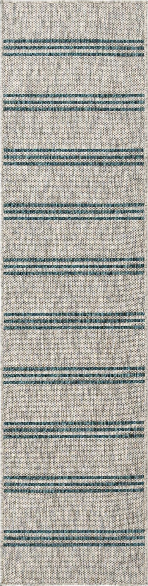  2' x 8'  Washable Jill Zarin Anguilla Indoor / Outdoor Runner Rug
