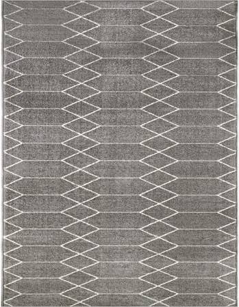 Detail image of  3' 3 x 19' 8 Lattice Frieze Runner Rug