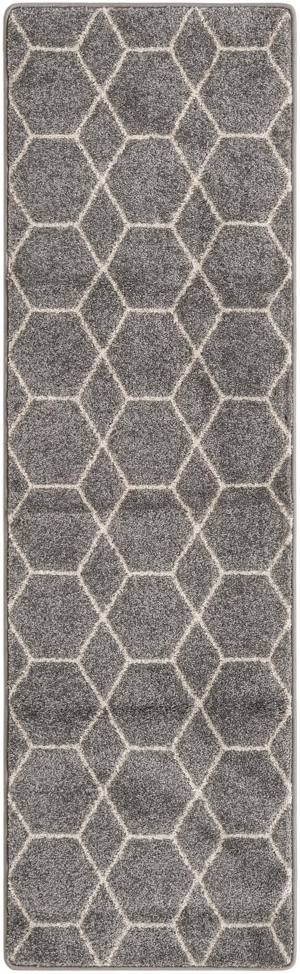  2' x 7' Lattice Frieze Runner Rug