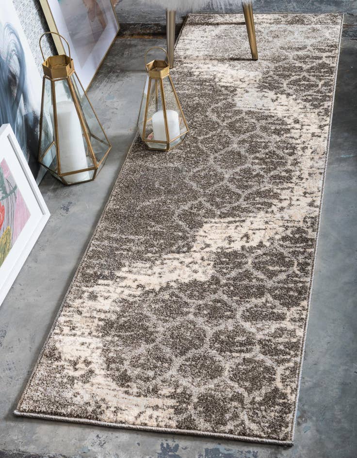 Detail image of  2' x 6' Lattice Runner Rug