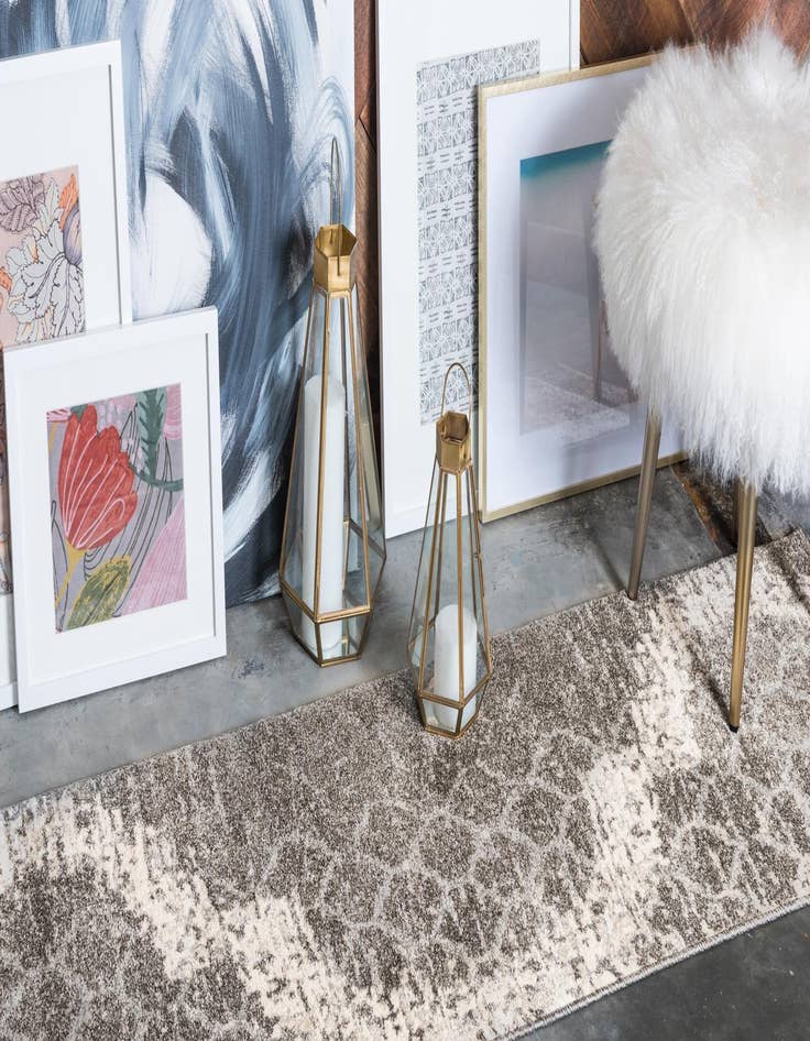 Detail image of  2' x 6' Lattice Runner Rug