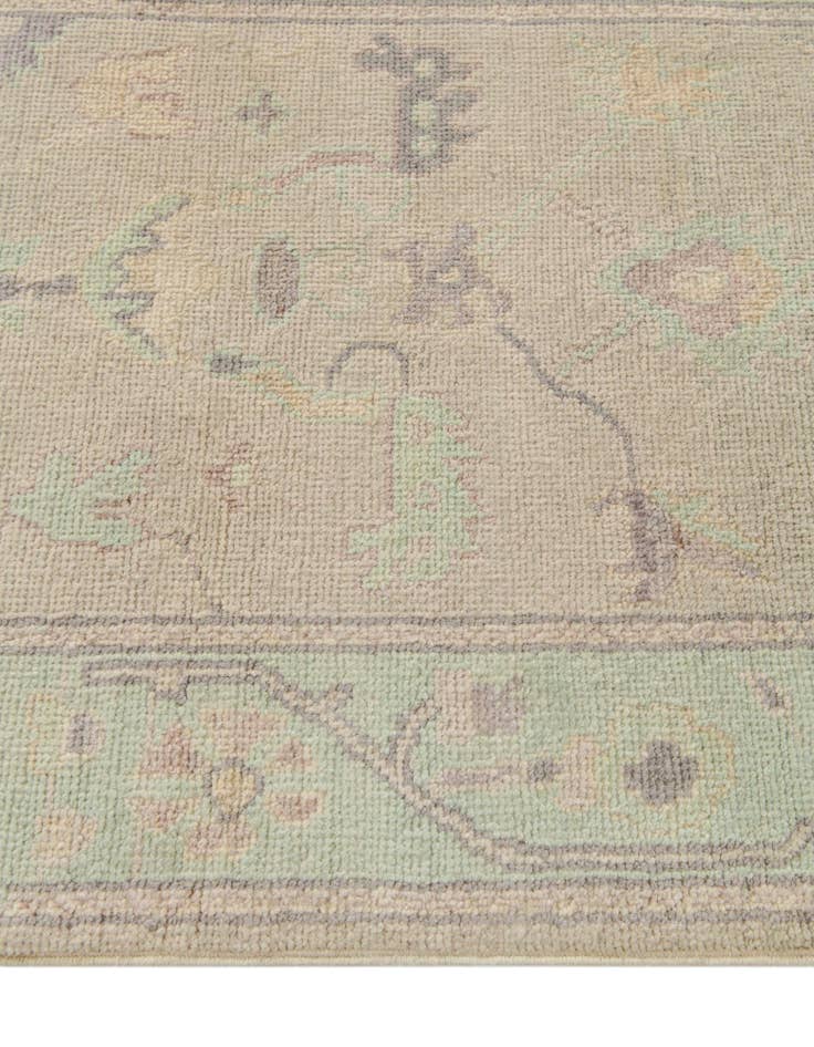 Detail image of  2' 7 x 9' 8  Hand Knotted Oushak Wool Runner Rug