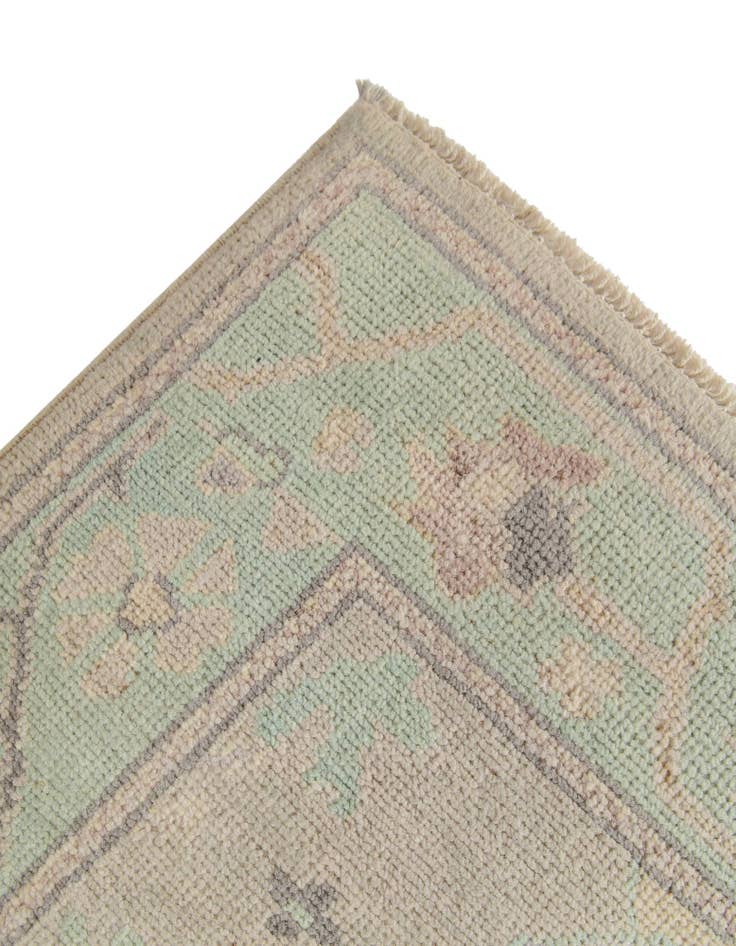 Detail image of  2' 7 x 9' 8  Hand Knotted Oushak Wool Runner Rug