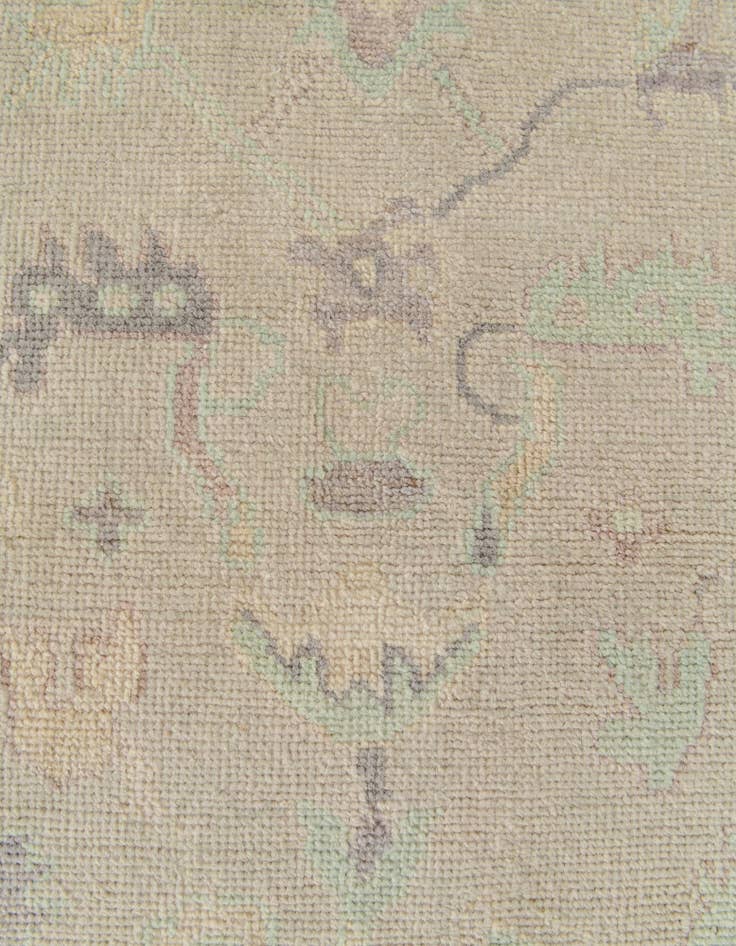Detail image of  2' 7 x 9' 8  Hand Knotted Oushak Wool Runner Rug