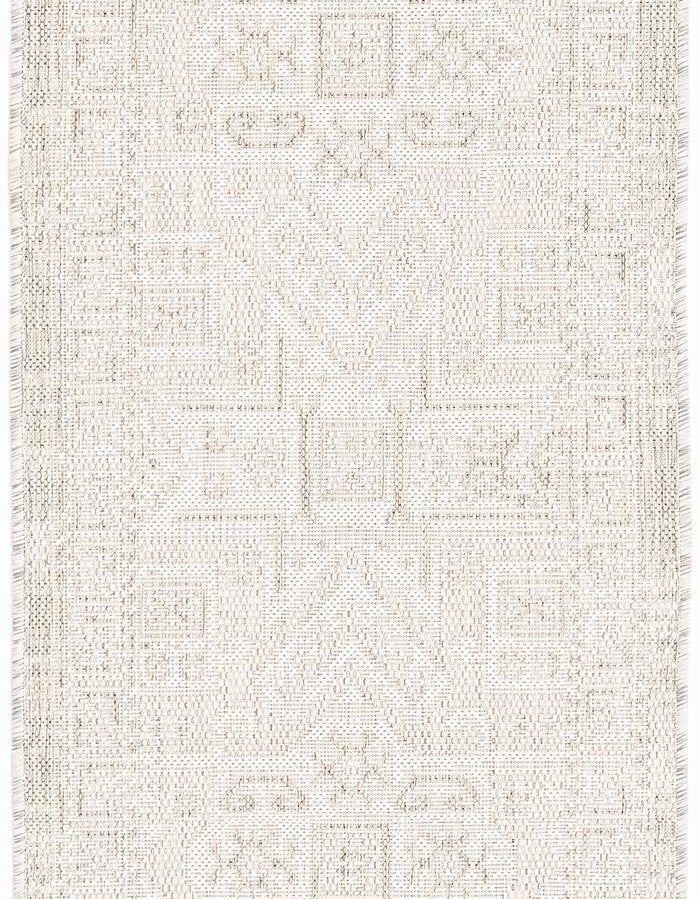 Light Gray 2' x 6' Aztec Indoor / Outdoor Runner Rug | Rugs.com