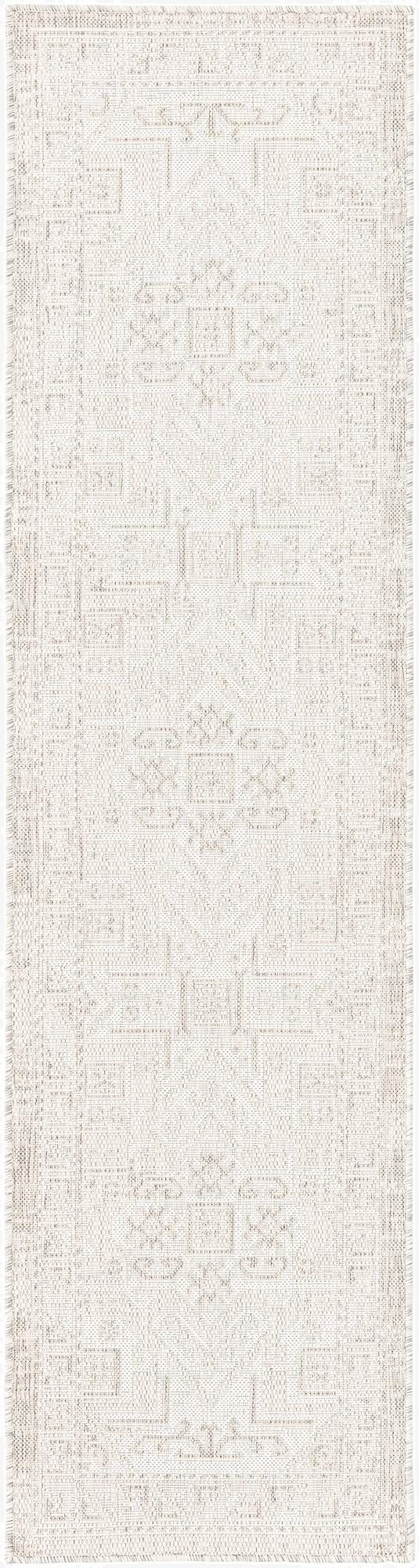  2' x 8'  Washable Aztec Indoor / Outdoor Runner Rug
