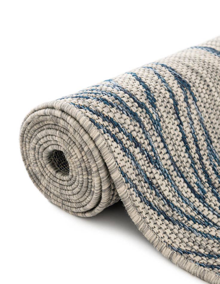 Detail image of  2' x 6'  Washable Botanical Indoor / Outdoor Runner Rug