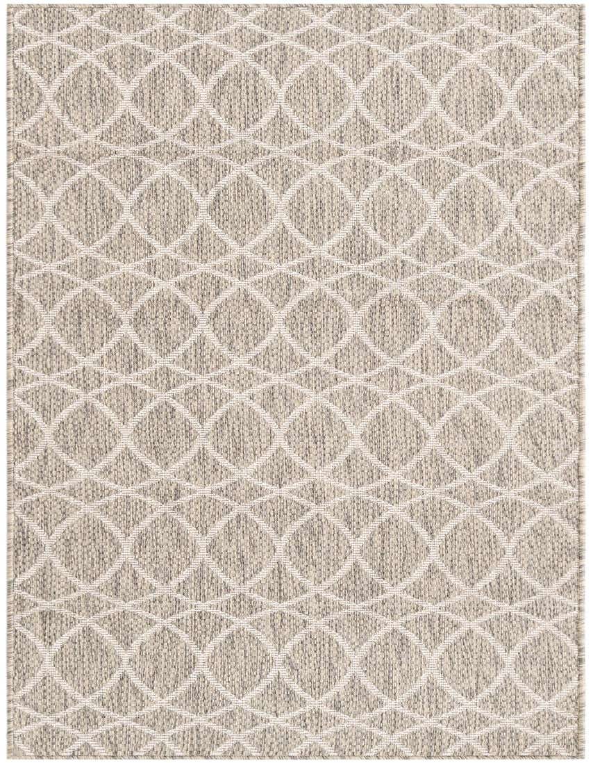 Primary image  2' 9 x 6' 8  Washable Lattice Indoor / Outdoor Runner Rug