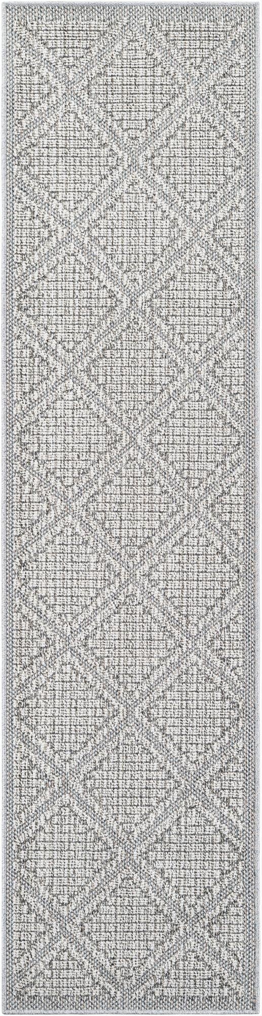  2' x 8'  Washable Lattice Indoor / Outdoor Runner Rug