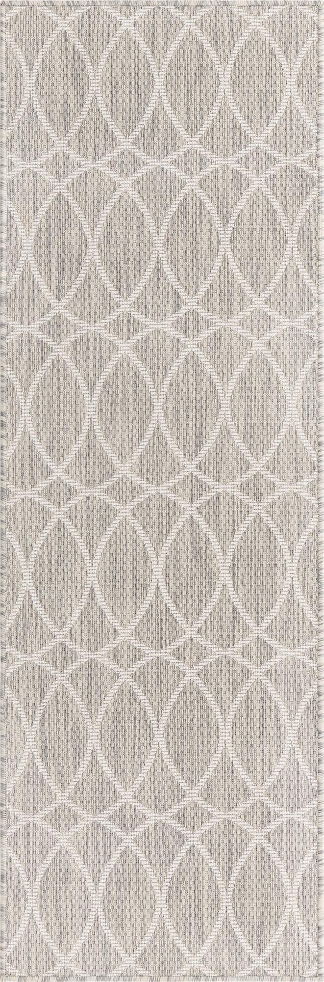  2' x 6'  Washable Lattice Indoor / Outdoor Runner Rug