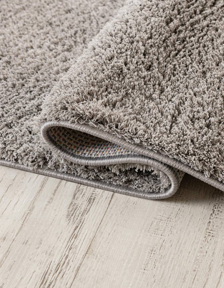 Detail image of  2' x 6' 9 Solid Shag Runner Rug