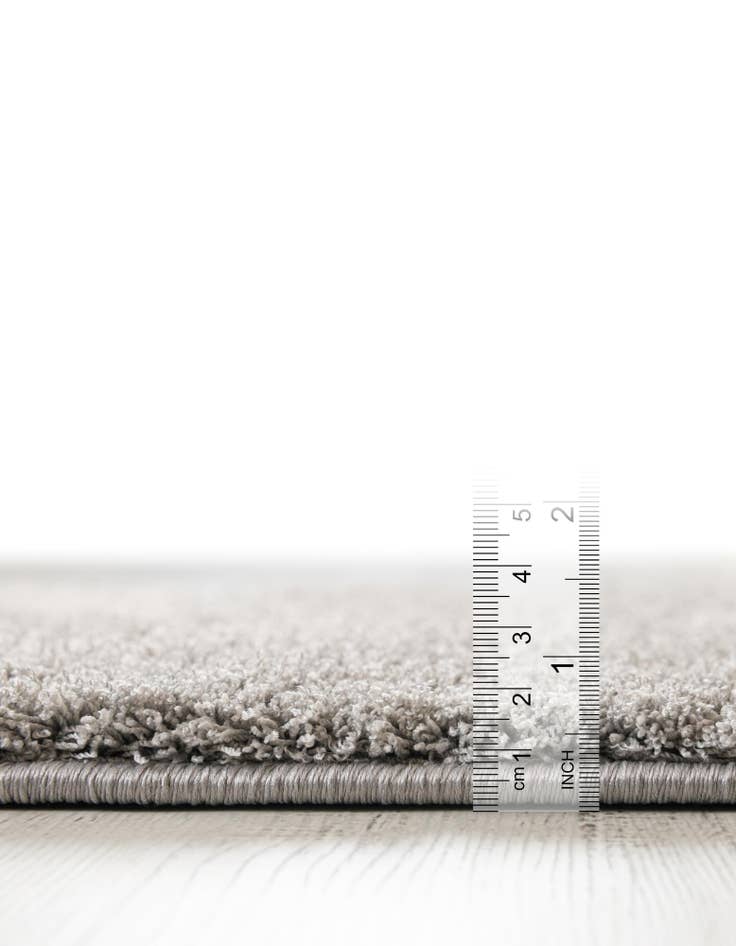 Detail image of  2' x 6' 9 Solid Shag Runner Rug