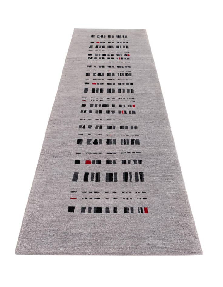 Detail image of  2' 9 x 9' 7  Hand Knotted Tibet Wool Runner Rug