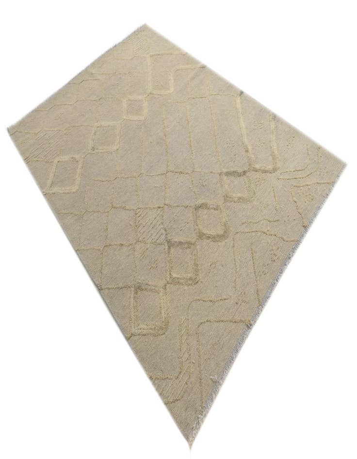 Detail image of  6' 6 x 7' 9  Hand Knotted Darya Wool Square Rug