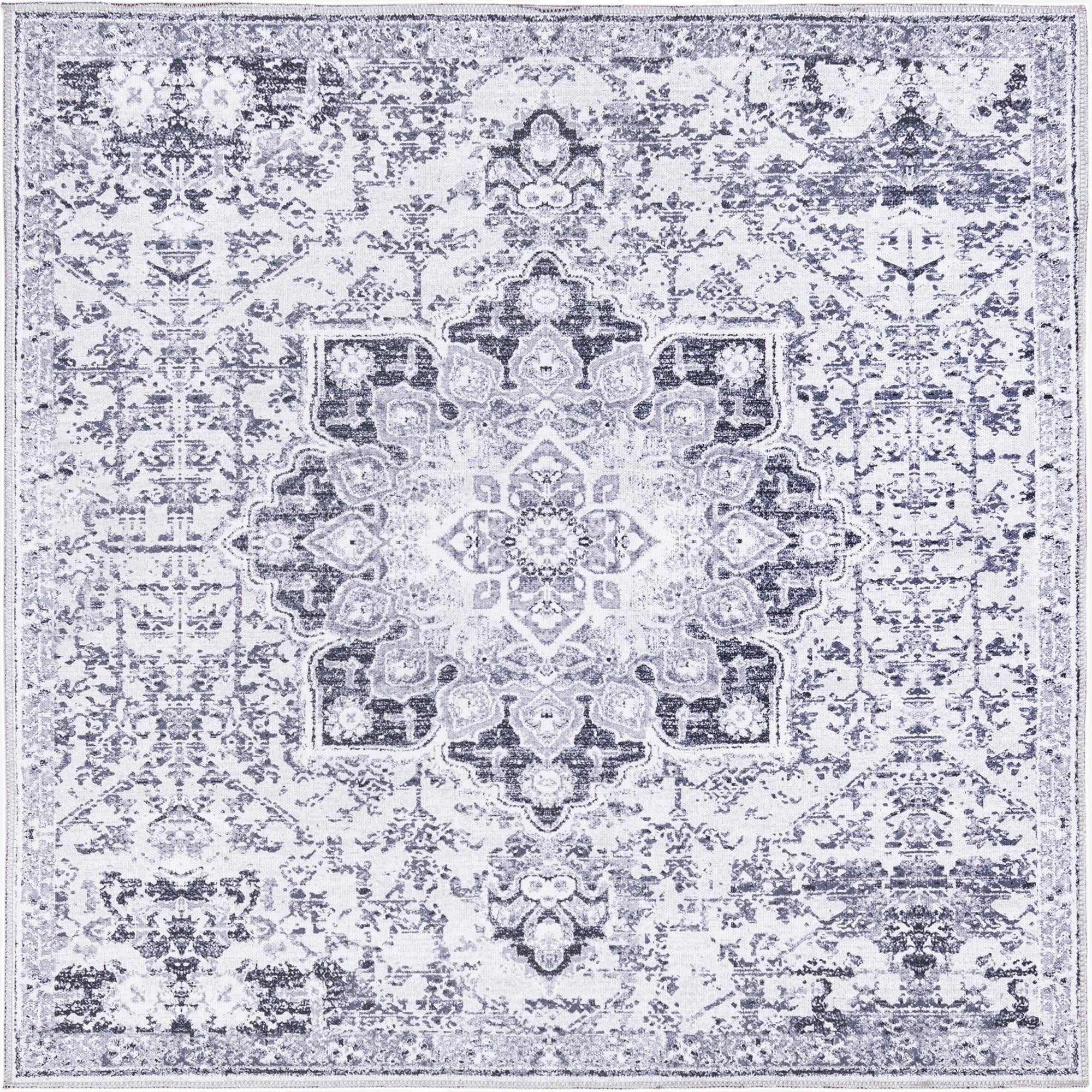  7' 10 x 7' 10  Washable Francesca Square Rug