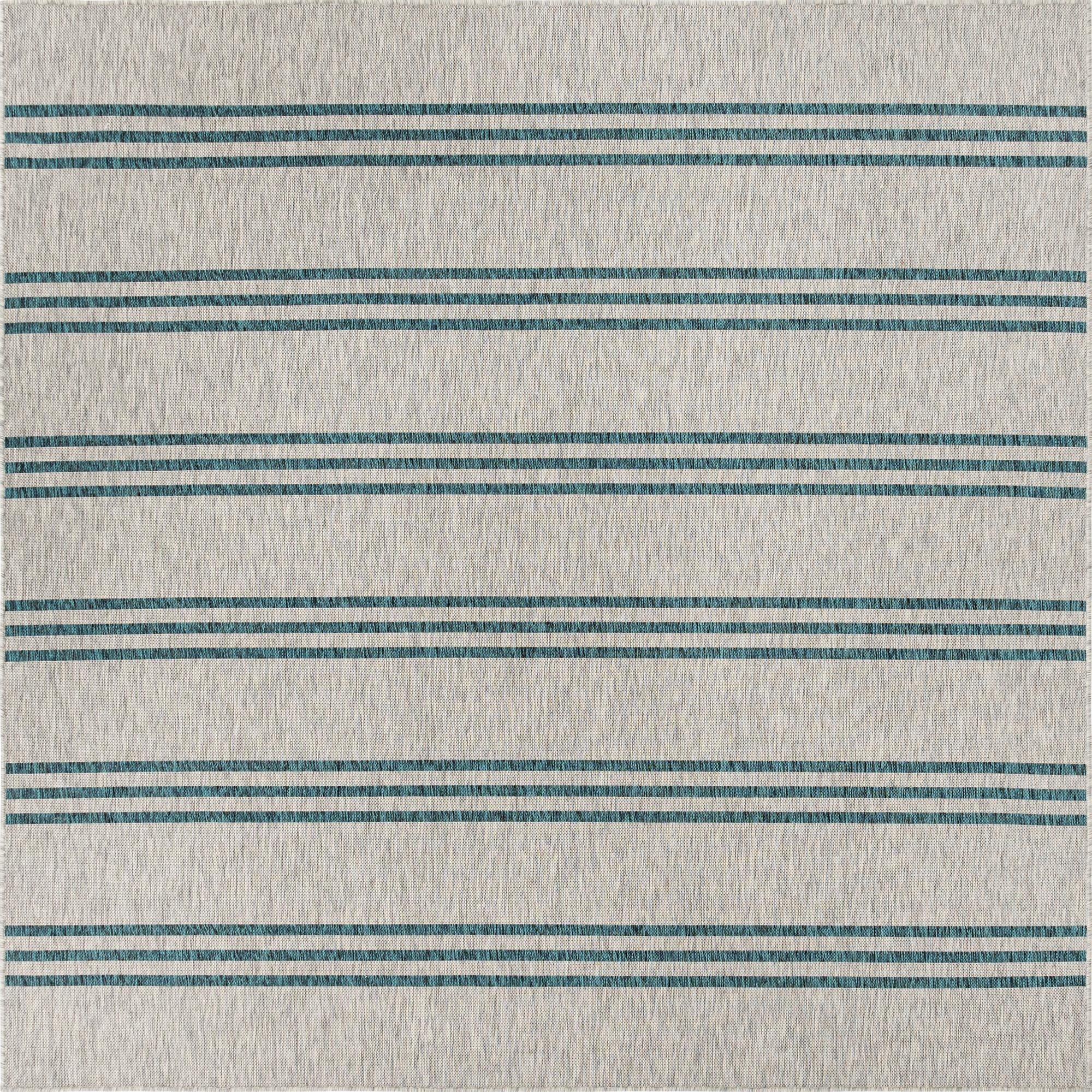  7' 10 x 7' 10  Washable Jill Zarin Anguilla Indoor / Outdoor Square Rug